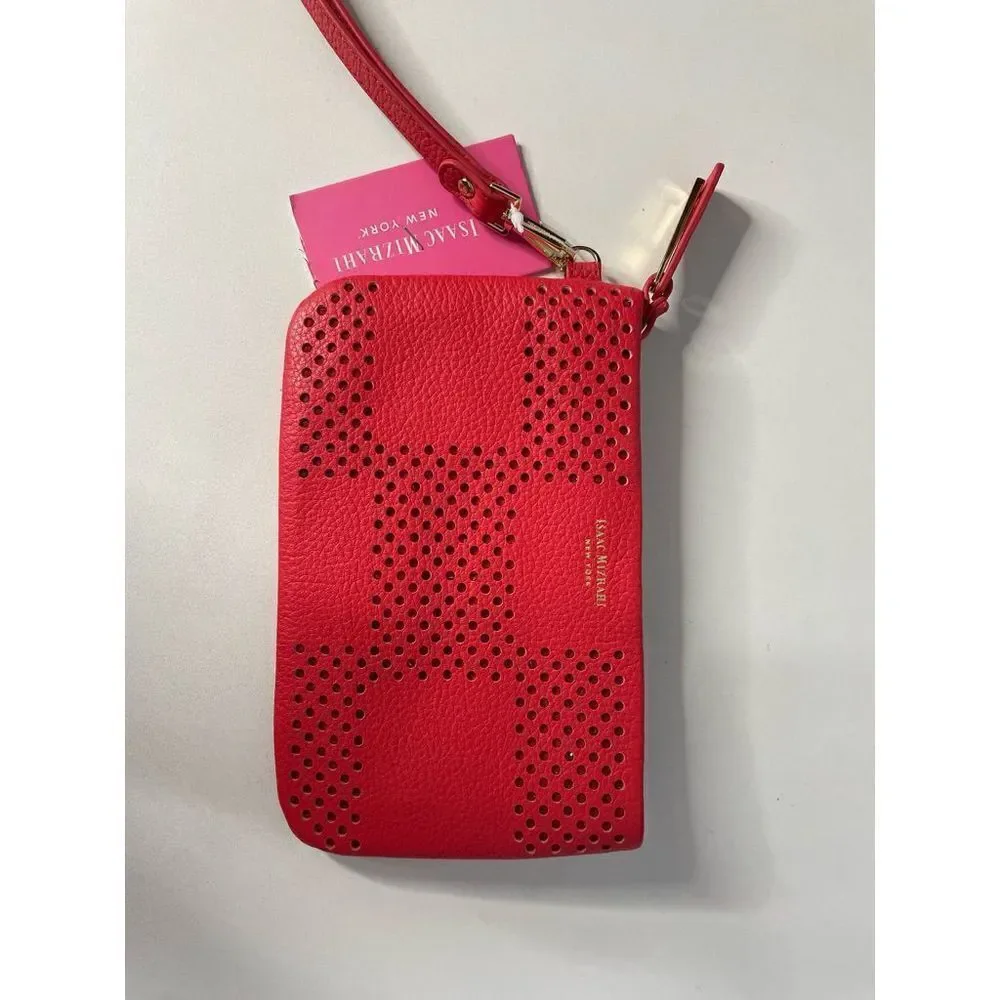 Isaac Mizrahi Watermelon Clutch Wristlet Wallet with zipper